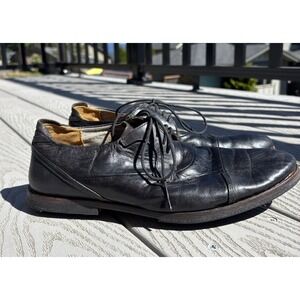 Timberland Wodehouse Cap Toe Oxford Shoes, Black Leather, Men's Size 7